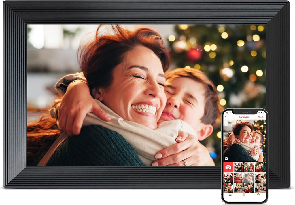 Digital Picture Frame, Frameo WiFi 10.1 Inch 1280*800IPS HD Touch Screen Digital Photo Frame, 16GB Memory, Auto-Rotate, Share Picture Video, Birthday Gifts for Women, Gifts for Mom, Dad, Wedding Gifts