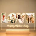 Custom Picture Frame with Photo, Custom Photo Frame with Night Light, Customized Picture Frames, Personalized Valentines Day Gifts for Mom Baby Kid Family
