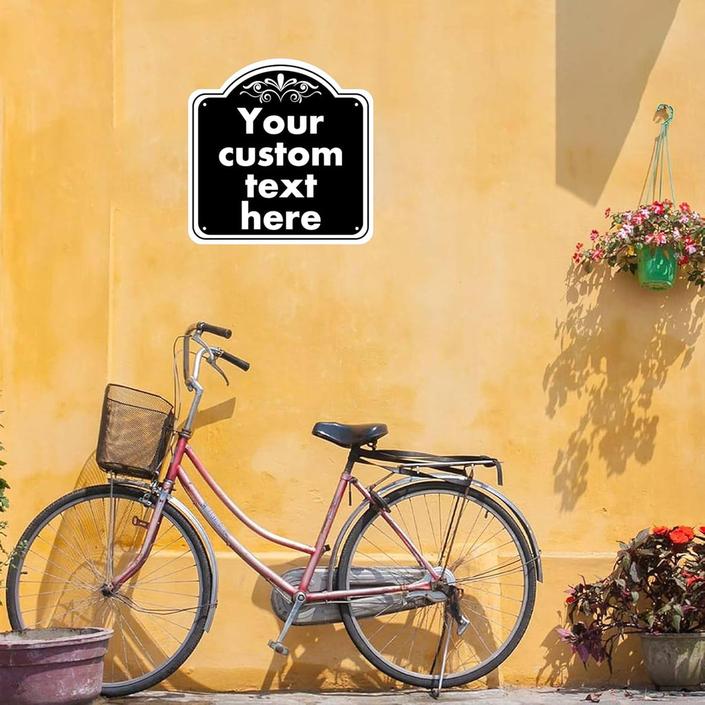Custom Sign, Custom Indoor/Outdoor Decorative Sign，Aluminum Weatherproof Metal Sign Multiple Sizes, Customize for Office, Business, Workplace, office, Home, Delivery Signs