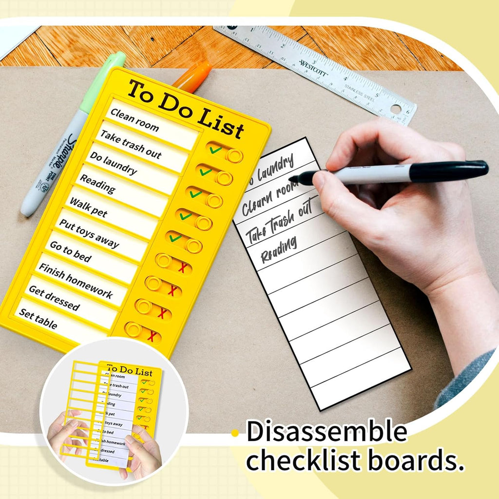 Chore Chart for Kids,To Do List, Daily Routine Chart, and Schedule Board-Checklist and Portable Memo for Efficient Task Management and Planning,Adhd Tools
