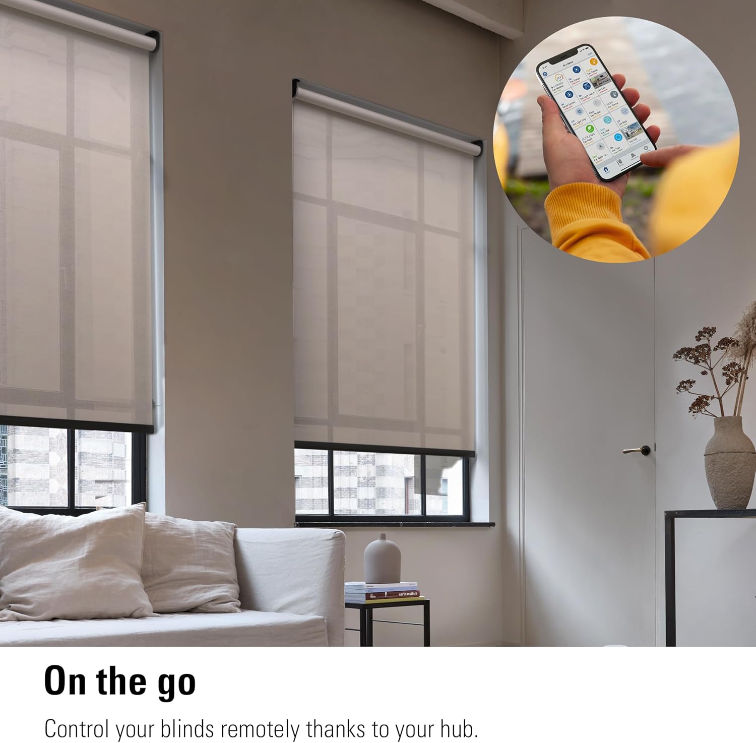 Eve MotionBlinds (Matter) Upgrade Kit for Roller Blinds – Motor to Upgrade existing Indoor Blinds, Open/Close Automatically, Control via Voice/app, Schedules & Scenes, Requires Thread Border Router