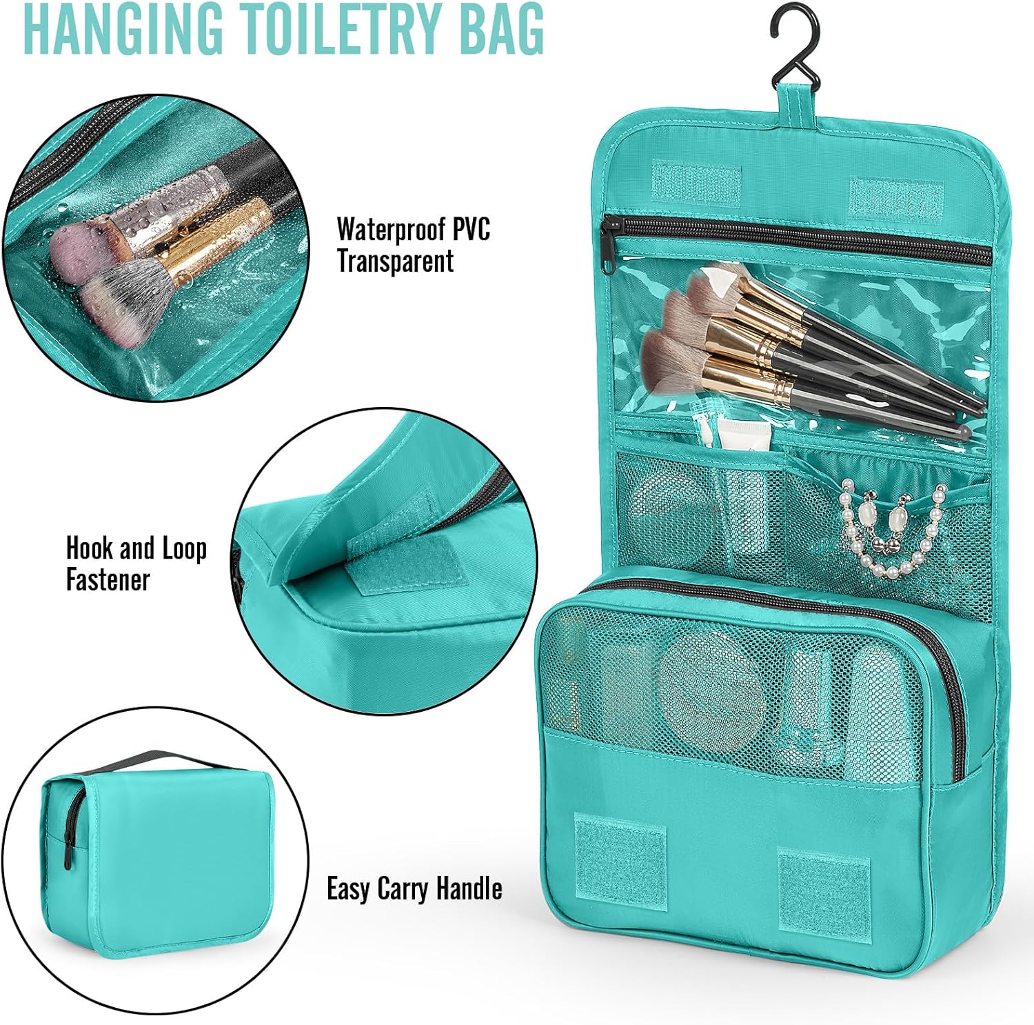 Veken 8 Set Packing Cubes for Kids, Travel Essentials Suitcase Organizer Bags in 4 Sizes, Carry-On Luggage Accessories with Laundry & Hanging Toiletry Bag, Must-Have for Airplane, Road Trip & Camping