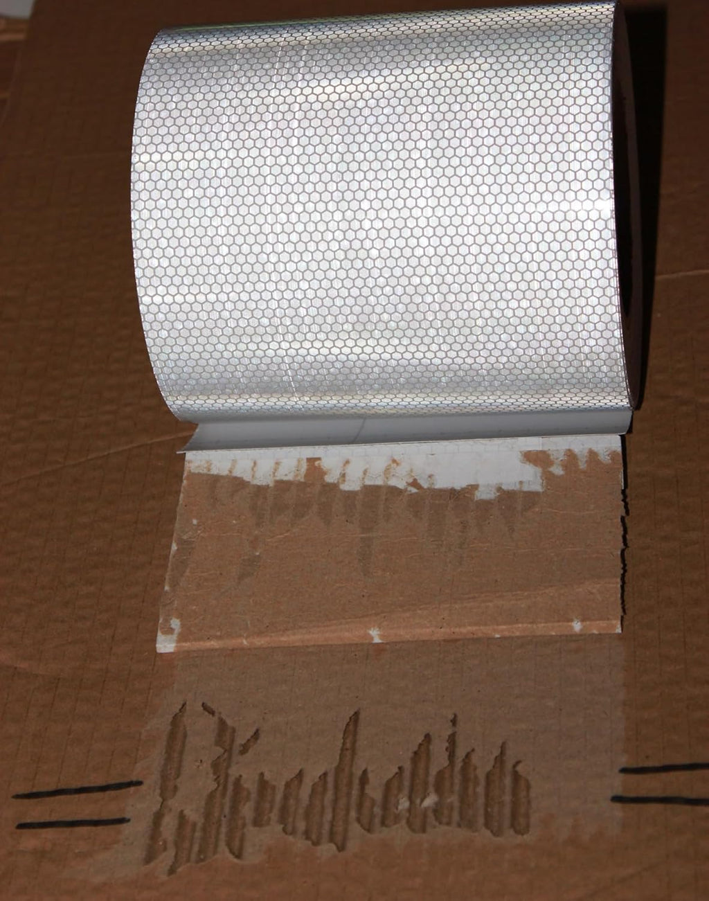 Non Fading Silver Reflective Tape 6 inch Wide, Outdoor Waterproof Safety Adhesive Stickers, High Visibility Industrial Marking Tape (68 feet)