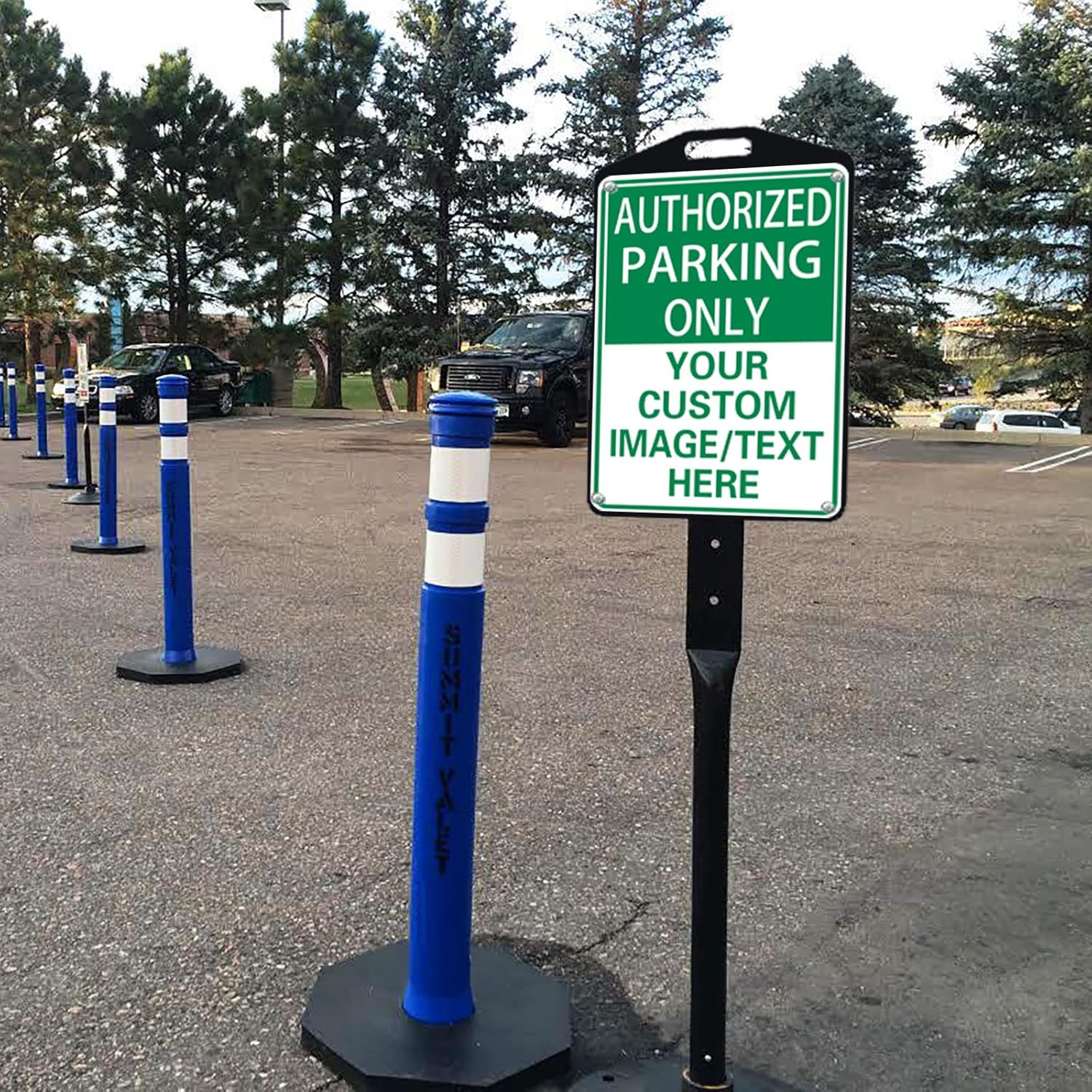 Authorized Parking Only Custom Parking Signs for Parking Lots Business and Schools Outdoor Use Aluminum Metal Decor 12x17 Inches