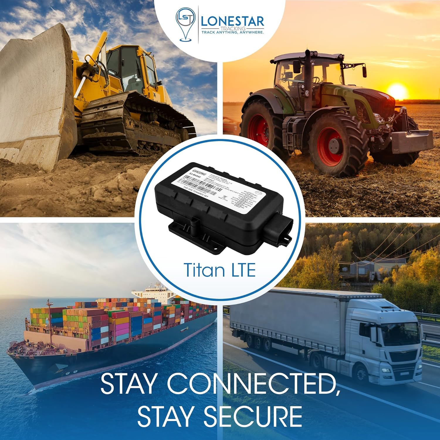 LoneStar Tracking GPS Tracker: Titan LTE 4G/5G, Hidden GPS Tracking Devices for Cars, Trucks, Fleet, Motorcycles, Assets, Anti-Theft Vehicle Security, Real-Time Location (Low Cost Subscription Plan)