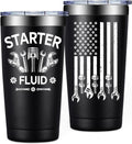 SpenMeta Mechanic Gifts - Mechanic Gifts for Men, Car Guy, Car Enthusiast - Christmas Birthday Fathers Day Gift for Mechanics - 20oz Starter Fluid Tumbler Cup