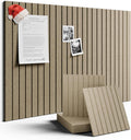 Large Felt Bulletin Board 36"x24" Cork Board Alternative - 6 Pack with 40 Safe Removable Adhesive Tabs, Cork Boards for Walls Cork Board for Home Office Classroom Pin Board-Earth Brown