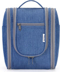 Narwey Small Hanging Travel Toiletry Bag Cosmetic Make up Organizer for Women and Men (Medium, Navy Blue)