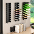 Small Tile Display Rack, Wall Mounted Tile Sample Storage Rack for Retail Stores, 9 Slots Tile Sample Storage Organizer for Wall, Floor Tiles Sample Holder for Trade Show Display