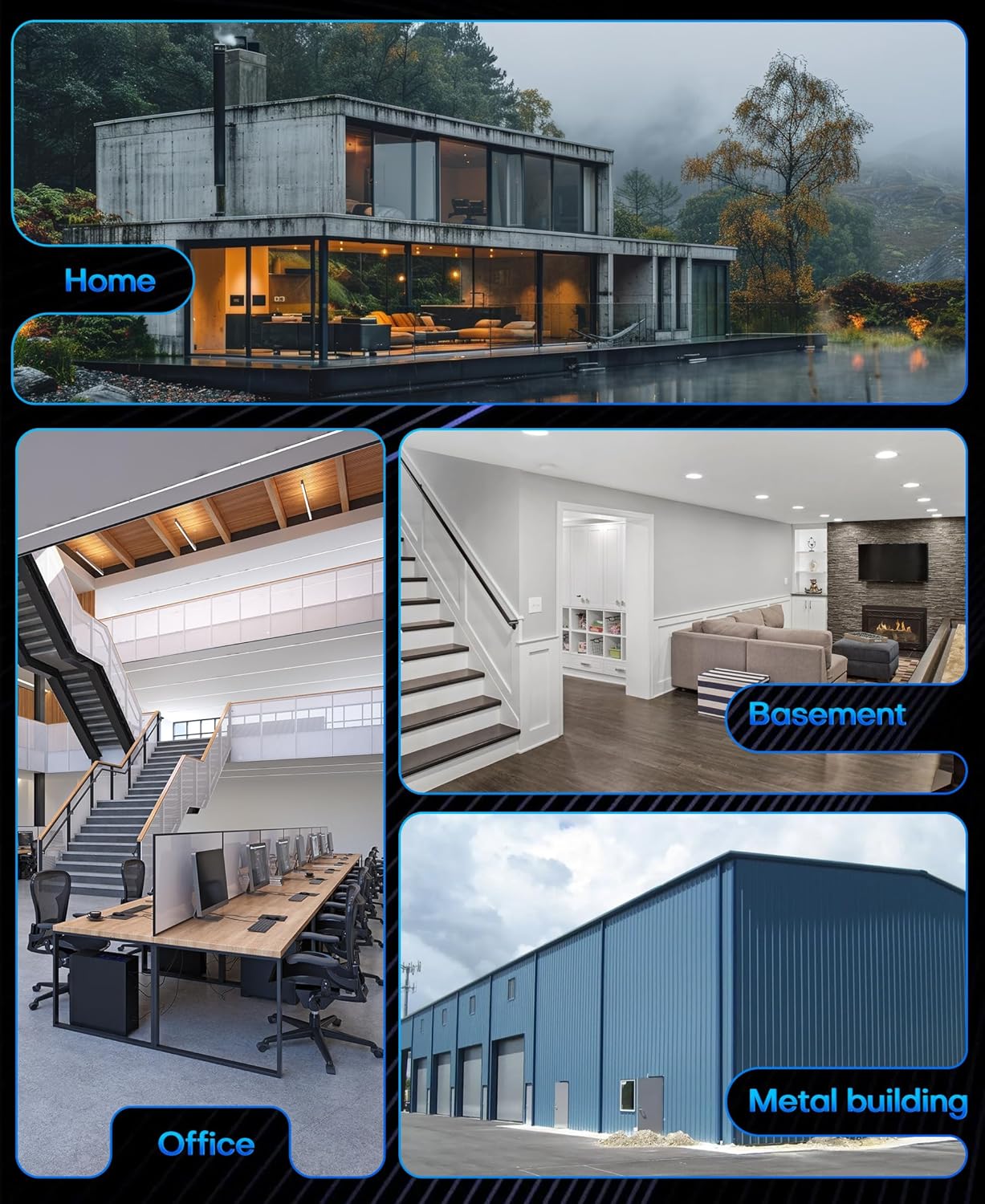 Cell Phone Booster for Multiroom, Boost Cellular Signal Cover to 1,2000 Sq Ft with 2 Indoor (Built-in 1) Antennas and Touch Display 72dB Gain for Homes and Offices 2-Story, Support All U.S Carriers