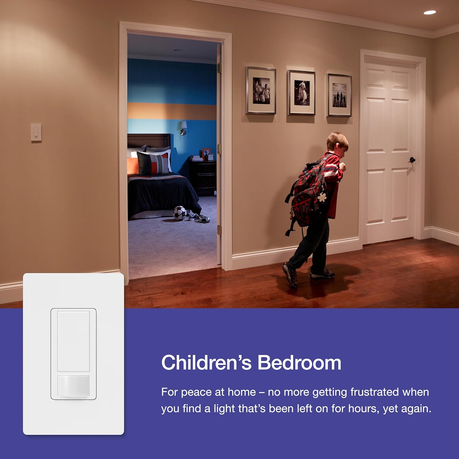 Lutron Maestro Motion Sensor Light Switch Indoor for Bathroom, Garage, Laundry Room, Any Bulbs, Occupancy Vacancy Sensor, Single-Pole, MS-OPS2H-2-WH, White (2 Pack)