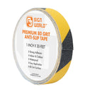 Best Anti-Slip Grip Tape, 1" x 30 FT, Black & Yellow Striped, 80 Grit, Industrial Grade, Indoor, Outdoor (1-Inch x 30 Feet Roll)