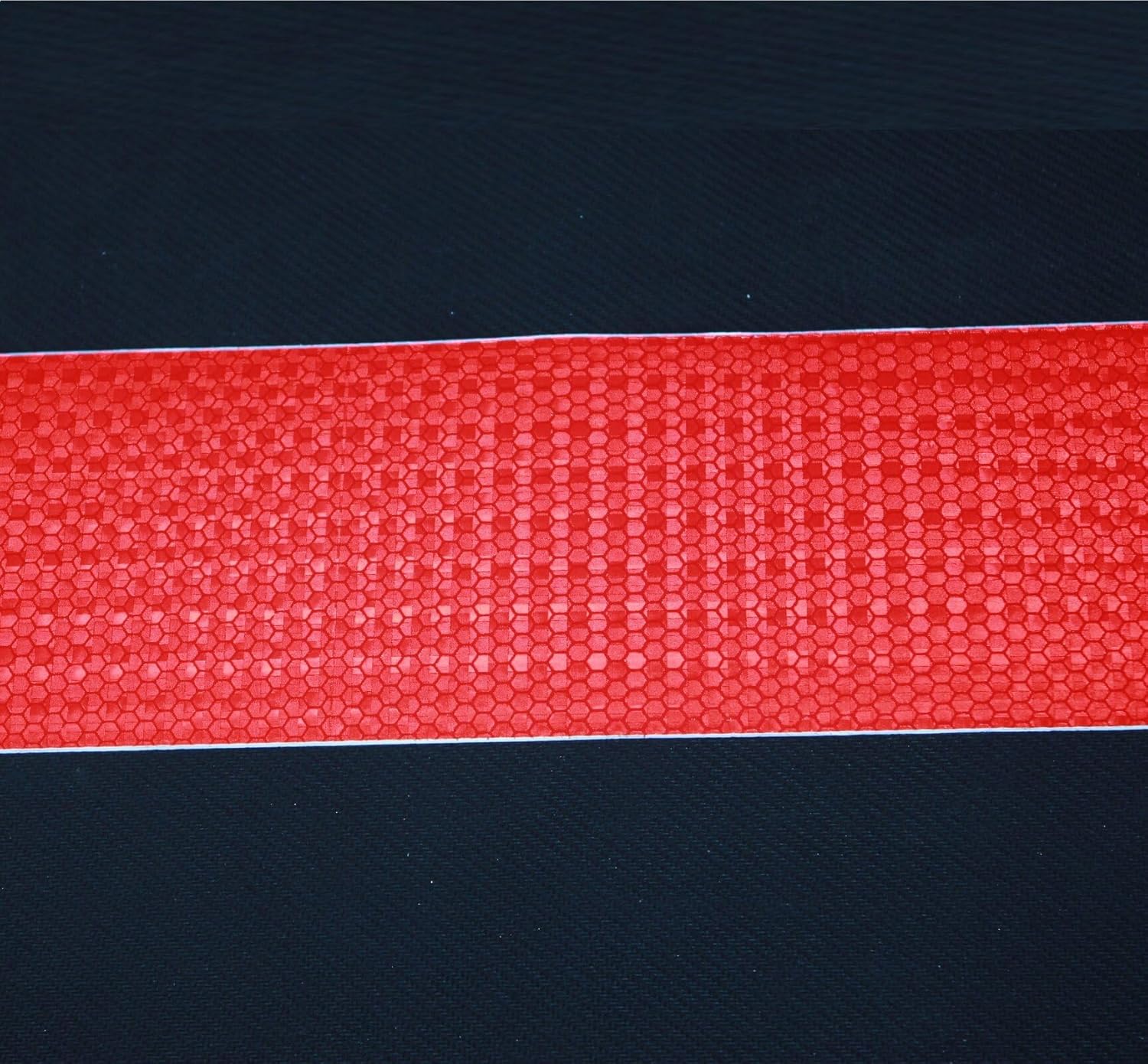 Red Reflective Tape Outdoor Waterproof 4 inch Wide, High Visibility Warning Industrial Marking Tape, Safety Stickers (68 feet,3 Rolls)
