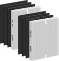 Improvedhand AP-1512HH Replacement Filter for Coway Airmega 200m series AP-1512HH AP-1518R AP-1519P, 2 Pack H13 True High Efficiency Filter & 6 Pack Activated Carbon Pre-Filter, Replace Part # 3304899