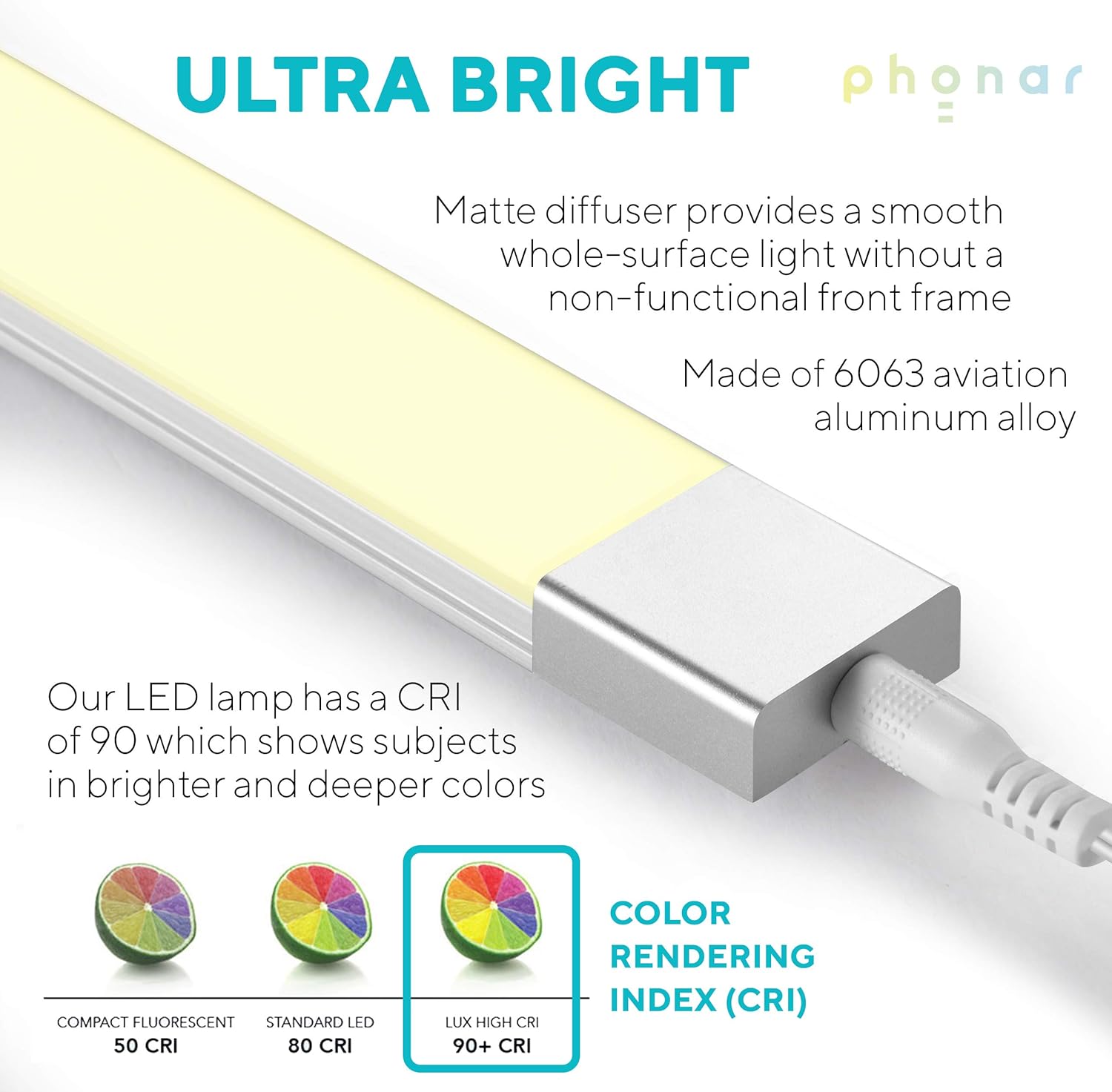 phonar 36 Inches Under Cabinet Lighting LED Lamps for Kitchen, Closet, Variable Color LED Under Counter Lighting Motion Sensor with Plug-in Installation LED Lighting for Wardrobe