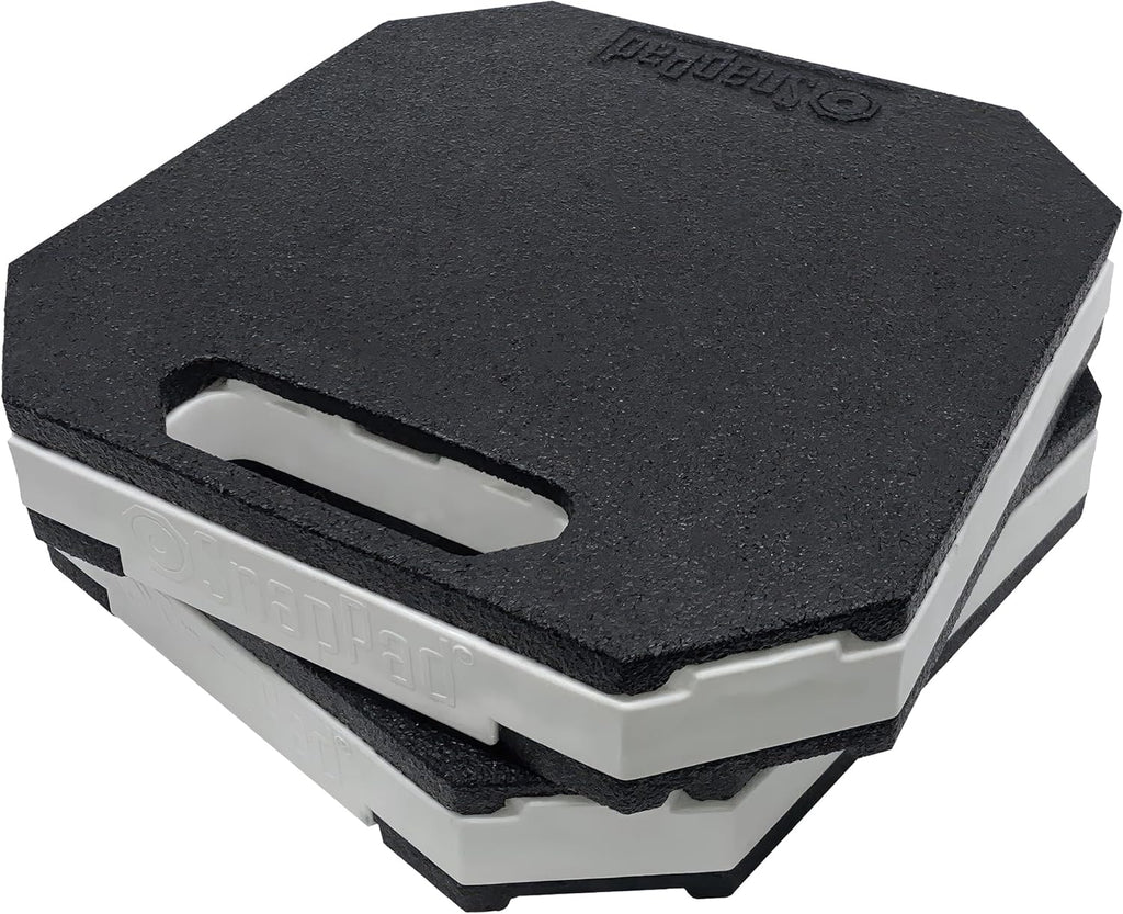 SnapPad StakPad RV Leveling Blocks – Precise Fit for Class A, B & C Motorhomes, Fifth Wheels, Travel Trailers & More – 12x12” – Bigger Surface Area, More Stability – Pack of 2 Leveling Blocks for RVs