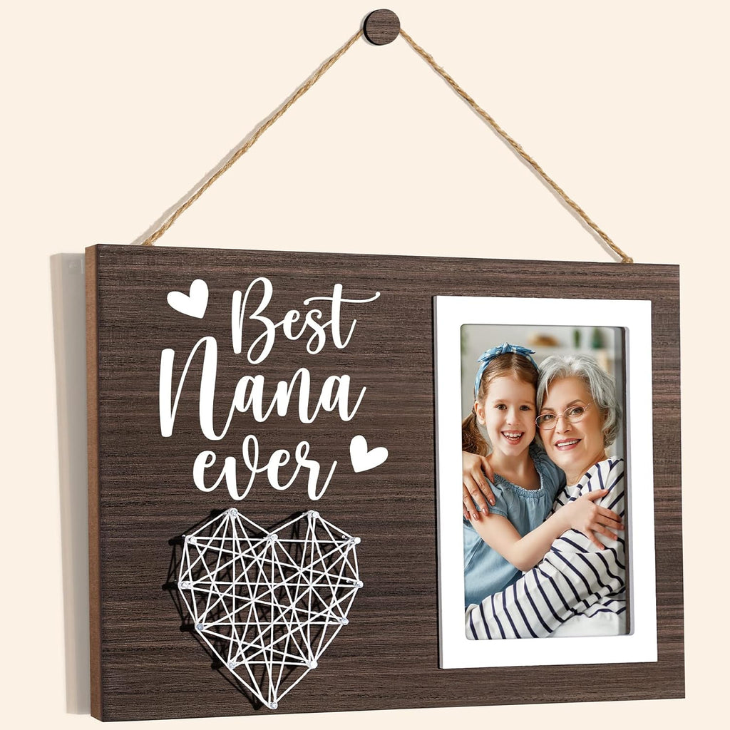 Grandma Gifts Picture Frame Christmas Gifts for Grandma from Grandchildren Granddaughter, Nana Gift Best Nana Ever Grandkids Photo Frame Grandmother Birthday Thanksgiving Gift Photo Holder- 4x6 Photo