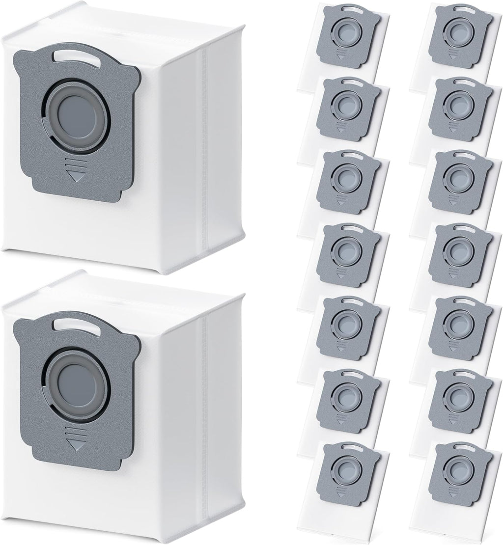 16 Pack Vacuum Bags Replacement Compatible with iRobot Roomba i7, i7+, i3, i3+, i1+, i4, i4+, i6, i6+, j7, j7+, i8, i8+,s9, s9+ Plus, i & s & j Series Clean Base Automatic Dirt Disposal Bags