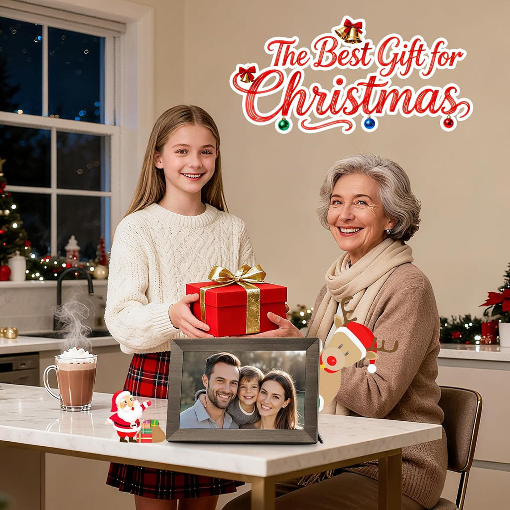 Frameo 10.1" Digital Picture Frame, Smart WiFi Digital Photo Frame with 1280x800 HD IPS Touch Screen 32GB Memory Auto-Rotate Wall Mounted, Share Photos/Videos from Phone Anywhere