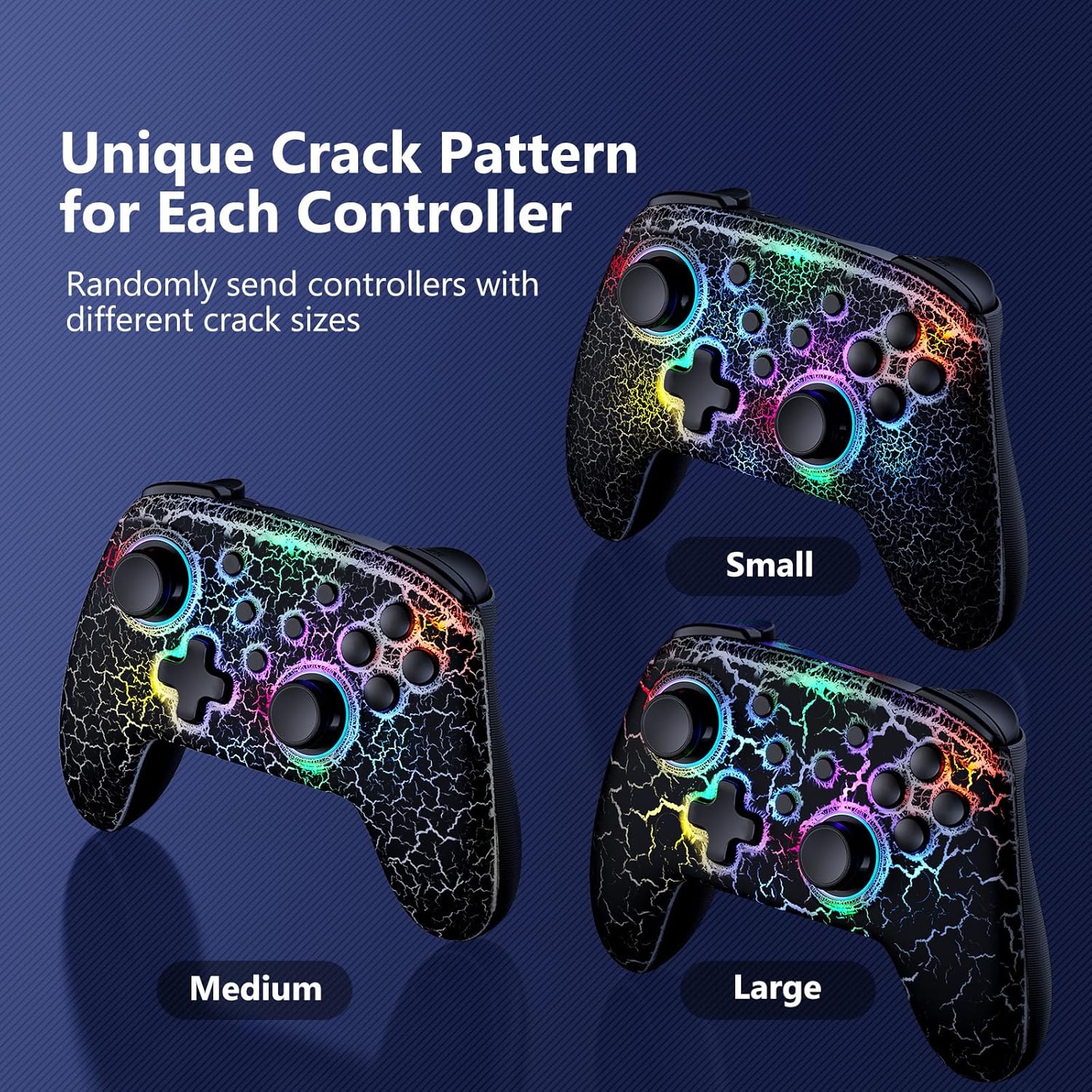NexiGo Hall Effect Wireless Controller (No Deadzone) for Switch 2 and Switch, Controllers for Nintendo Switch, Bluetooth Switch Controller, Turbo and LED Light (Lightstorm)