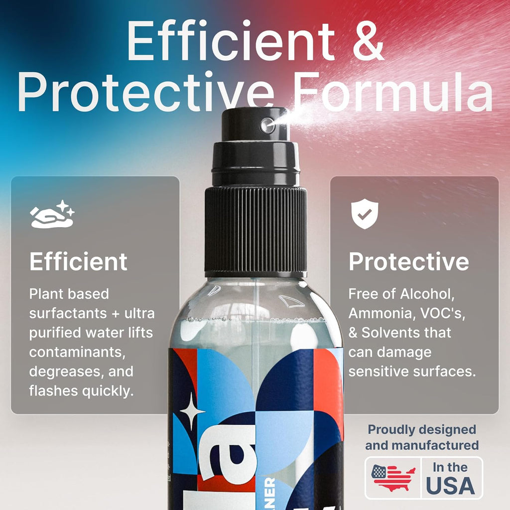 Koala Eyeglass Lens Cleaner Spray Kit | (1x) Glasses Cleaner Bottle + (1x) Microfiber Cloth | Alcohol Free Eyeglasses, Screen, and Camera Cleaning Kit | Made in USA (2 Piece Set)
