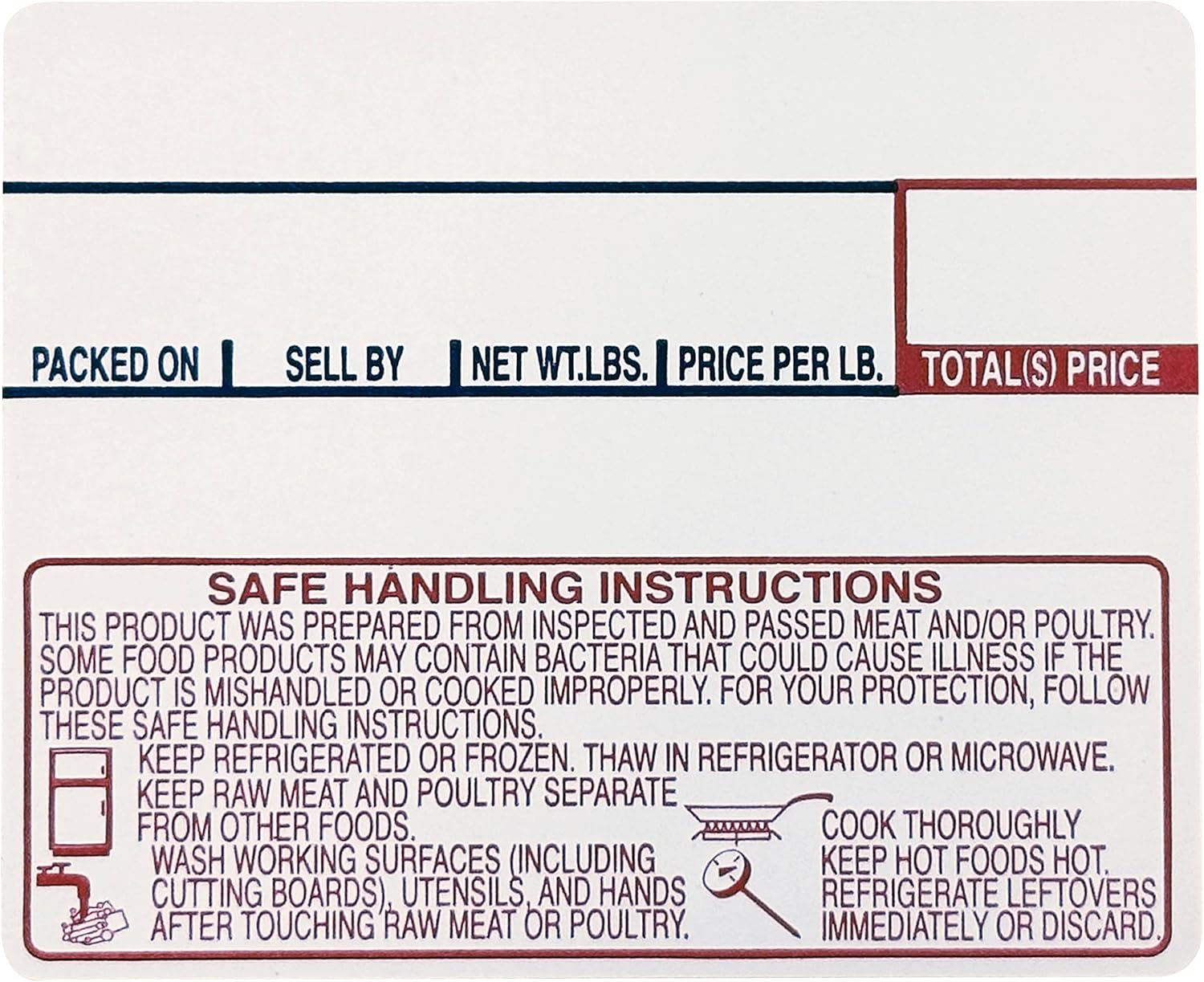 VisionTechShop LST-8030 Printing Scale Label, 58 x 50 mm, Non-UPC/Safe Handling 36 Rolls Per Case, Lower Price Than 12 Rolls