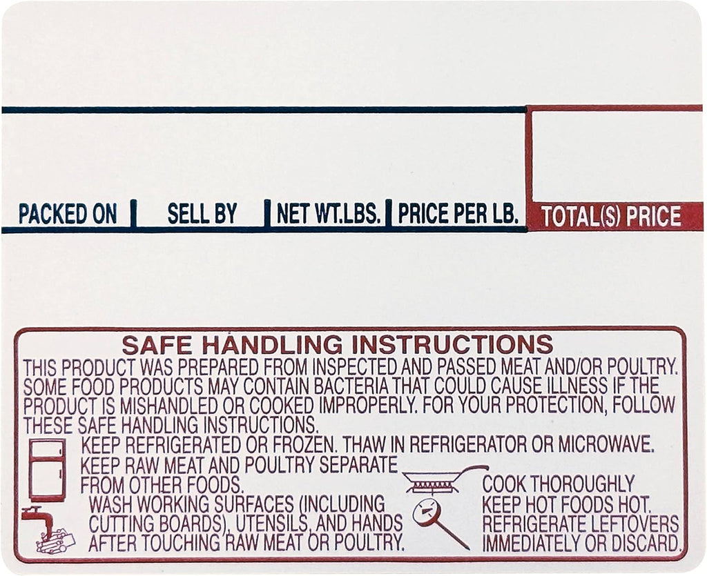 VisionTechShop LST-8030 Printing Scale Label, 58 x 50 mm, Non-UPC/Safe Handling, 12 Rolls Per Case