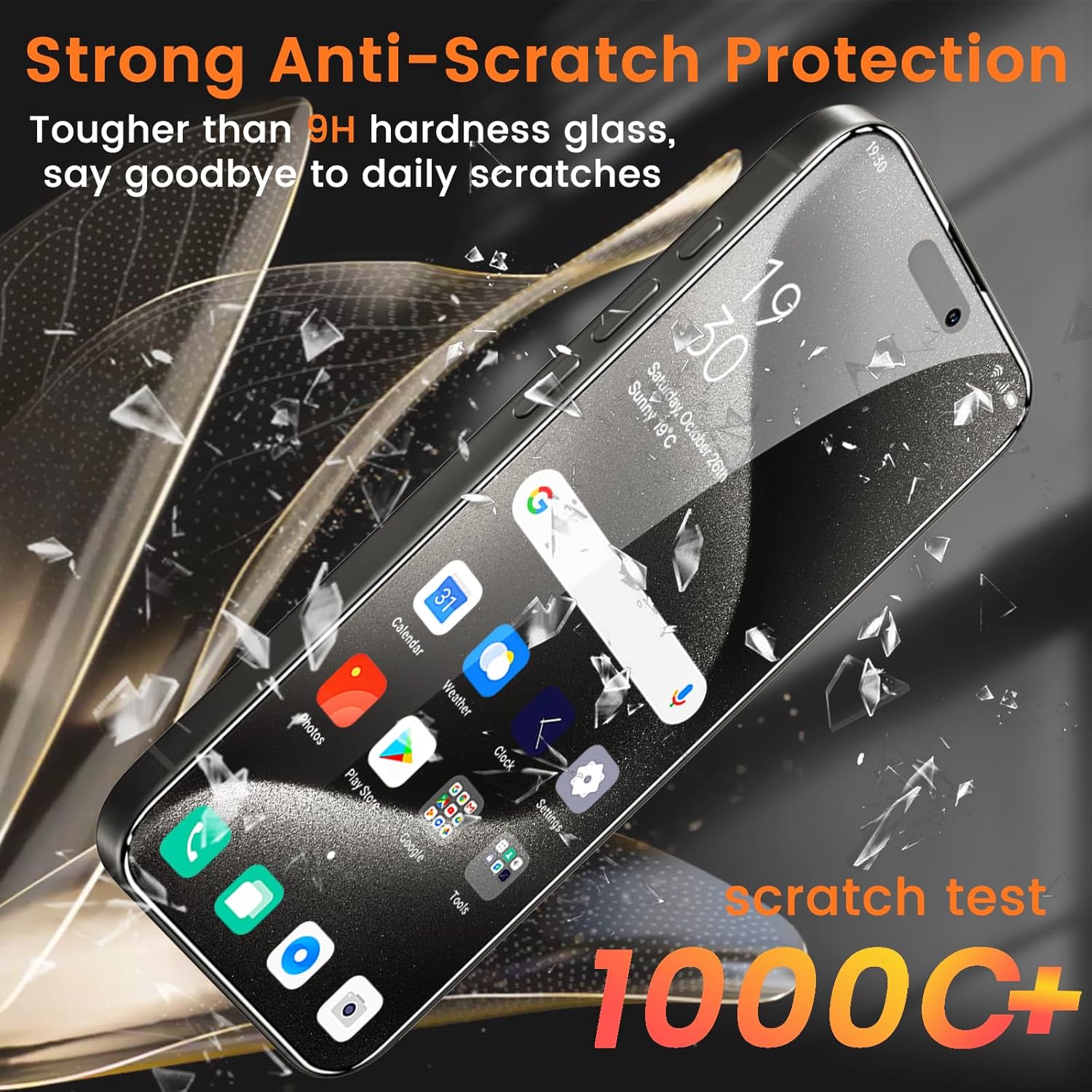 4+4 Pack Privacy Screen Protector for iPhone 15 Pro Max 6.7-Inch with 4 Pack Camera Lens Protector, Anti Spy Tempered Glass Film 9H Hardness Case Friendly
