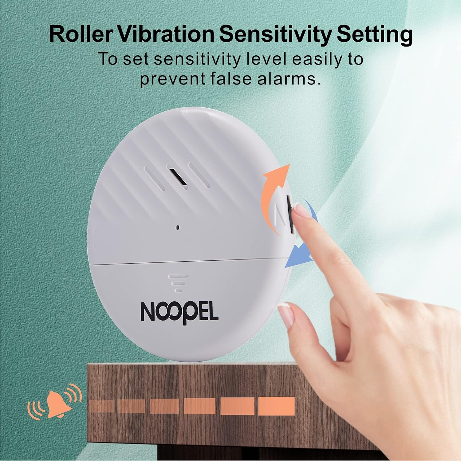 Window Alarms for Home Security 5 Pack, Glass Break Sensor, Window Sensor for Office Safety, Ultra-Loud 125db Advanced Vibration Sensors, Featuring Low Battery Indicator