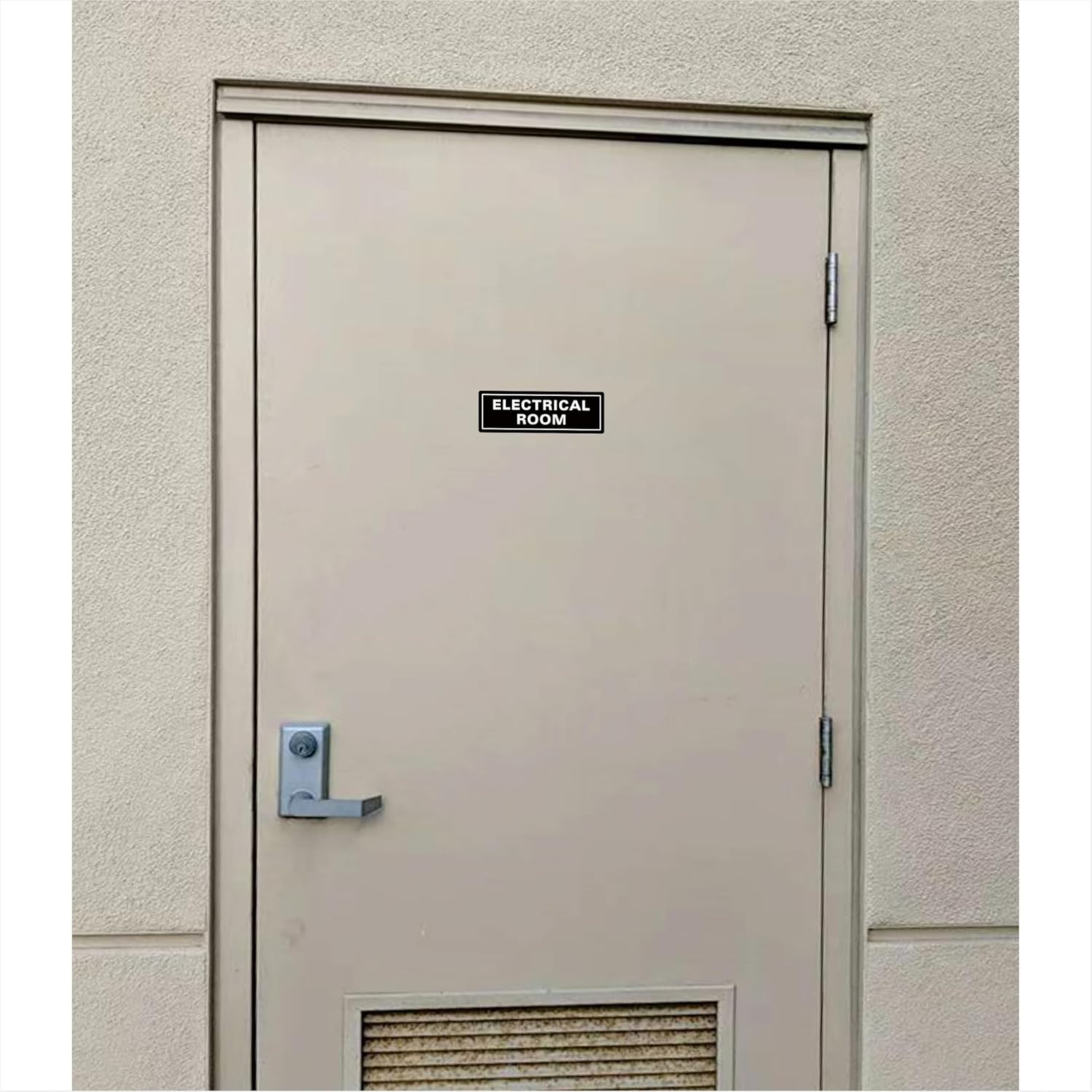 Electrical Room Sign - Premium Durable Acrylic Material, Super Strong Self-adhesive, Quick Installation, Suitable for Your Home and Business (9 × 3 Inches, Black)