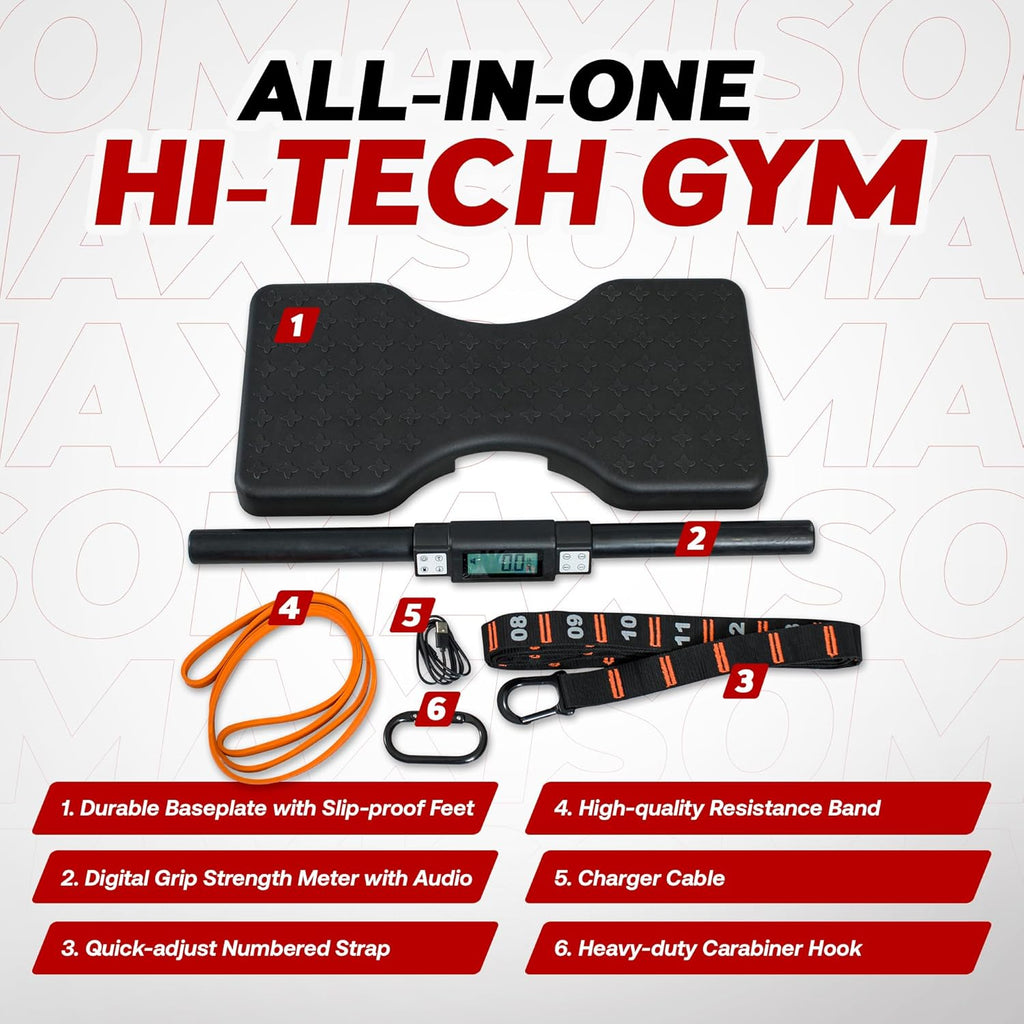 Dragon Door - Isomax Training Equipment, Barbell With Digital Force Generation Meter, Handgrip for At Home Workouts, Isometric Exercise Equipment and All-in-One Workout Machine