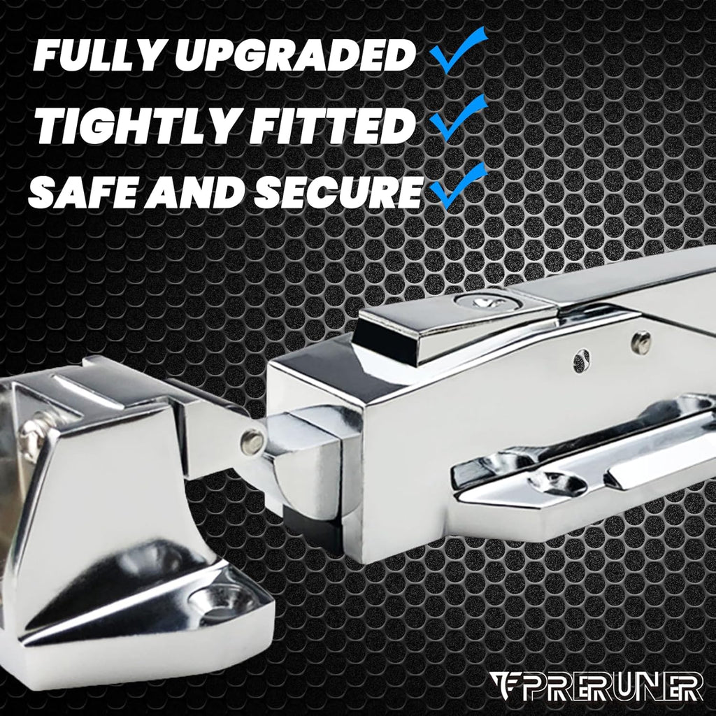 Walk in Cooler Door Handle, Walk in Cooler Door Closer Complete Latch Kit, Cooler Door Radial Latch (1/8 In-1/4 in(Flush)) and 6" Solid Nylon Glow-in-The-Dark Release Handle