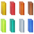 Non Fading Reflective Stickers 2 inch X 6 inch, Outdoor Waterproof High Visibility Warning Safety Adhesive Reflector Tape (80 Pcs)