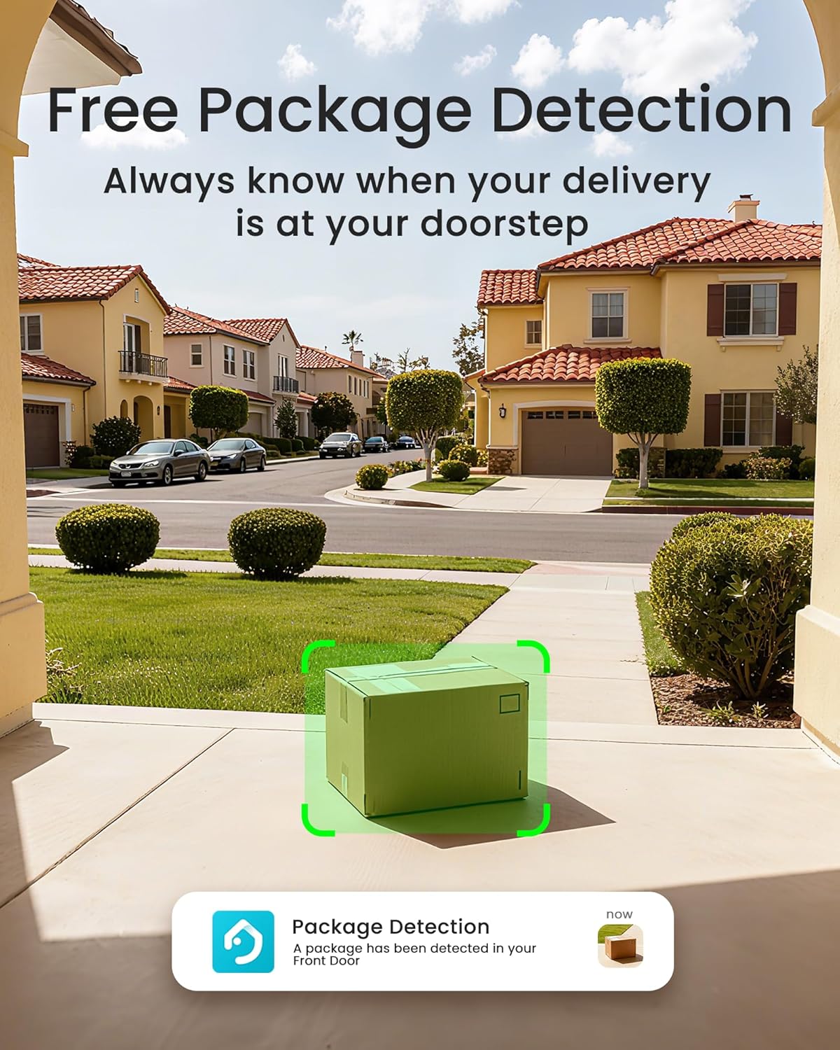 youkey Doorbell Camera Wireless with Chime, No Monthly Fee, 2K Battery Doorbell with Head-to-Toe Video, Package Detection, 2.4/5GHz WiFi-6, Built-in 8Gb Storage, Two-Way Talk, Color Night Vision,DB312