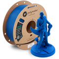 Polymaker HT-PLA-GF Filament 1.75mm Blue, High Temp PLA for 3D Printing, Heat Resistant to 150°C, Easy to Print, Easy to Anneal, Works with Most FDM Printers, 1kg Spool