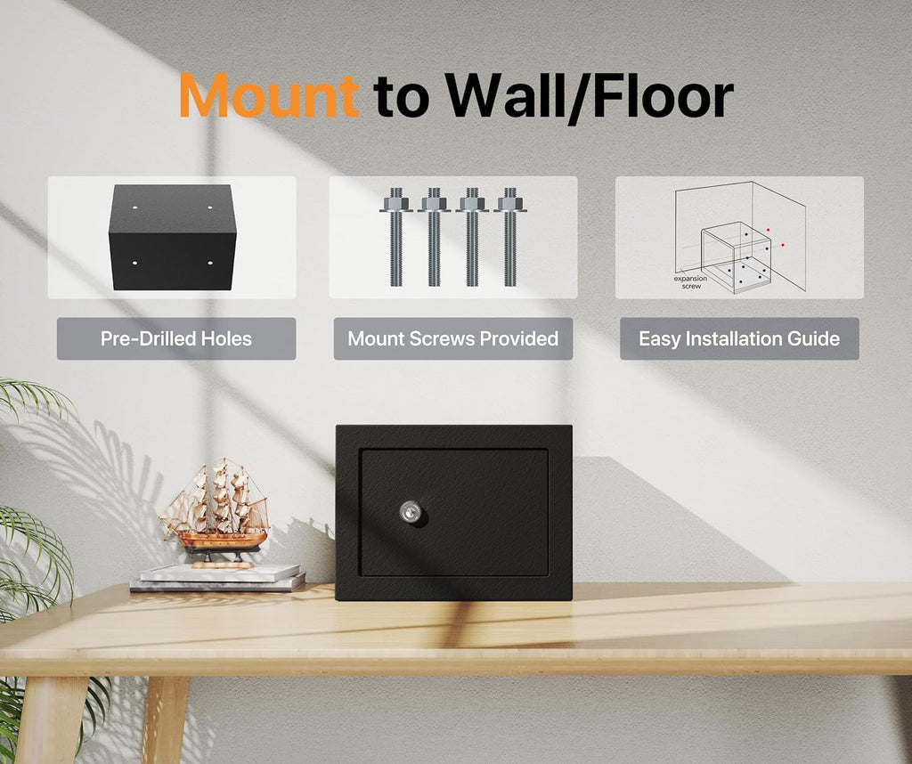 FORFEND Smart Home Safe | WiFi Safebox App Lock/Alarm | Voice Command, Kidnap Alarm, Tamper Detect, Frozen Mode, Sub Account| Digital Safes Anti Theft