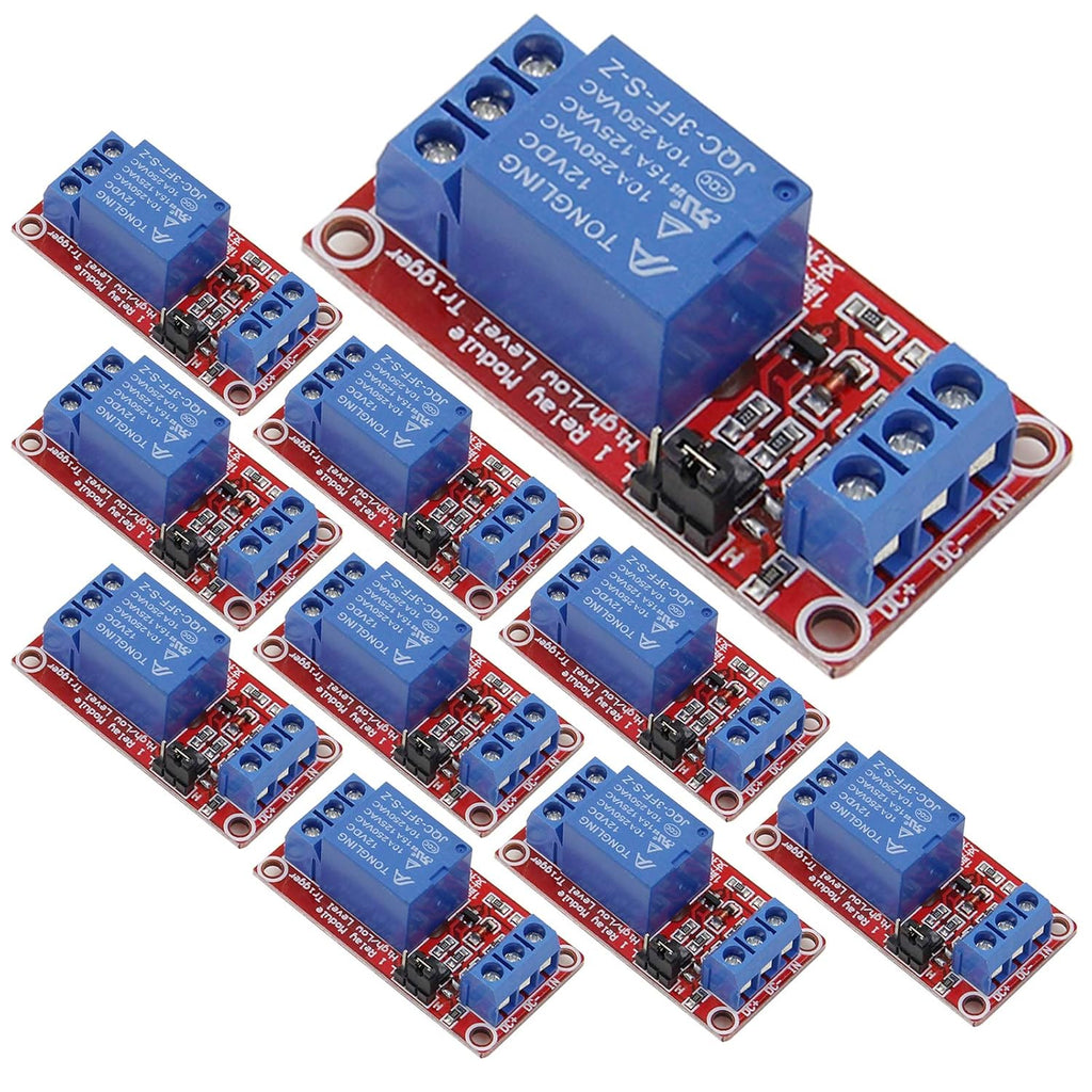 Relay Module with Optocoupler High/Low Level Trigger for Arduino (12, 12V Relay 1 Channel)