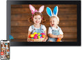 Frameo Digital Picture Frame with 1080P IPS Touch Screen HD Disply,21.5 Inch Large Digital Photo Frame, 32GB WiFi Frame with Swivel Mount,Send Photos Instantly from Anywhere with via App