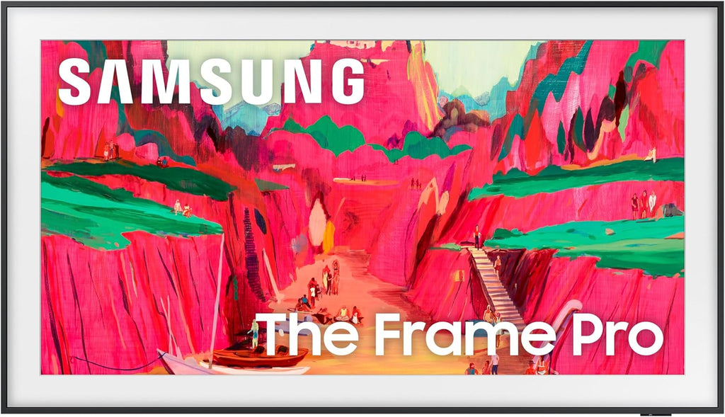 Samsung 75" The Frame Pro 4K Neo QLED Smart TV (2025) with Modern Brown Customizable Bezel & Music Frame Smart Speaker with Dolby Atmos