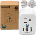 Cruise Approved Power Strip Foldable, Non Surge Protector Travel Power Strip, Multi Plug, 6 Outlets, 2 USB-A, 1 USB-C, & 3 AC Outlet for Carnival, Celebrity, Princess, & Major Lines in 2025 & 2026