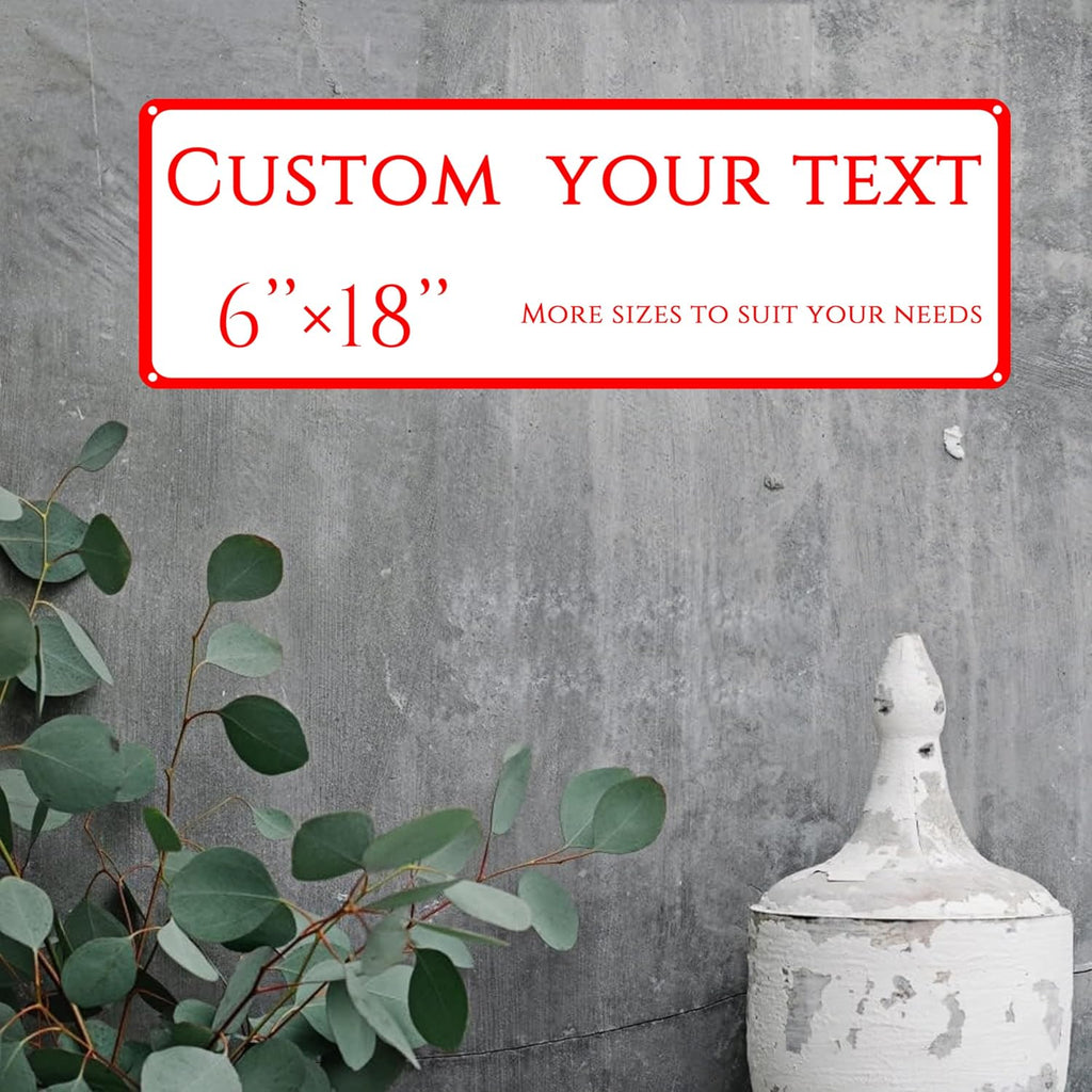 Custom Sign, street signs customized，custom office door signs，be right back sign， Customize for Office, Business, Workplace, office, Home, Delivery Signs(6 * 18 Inch)