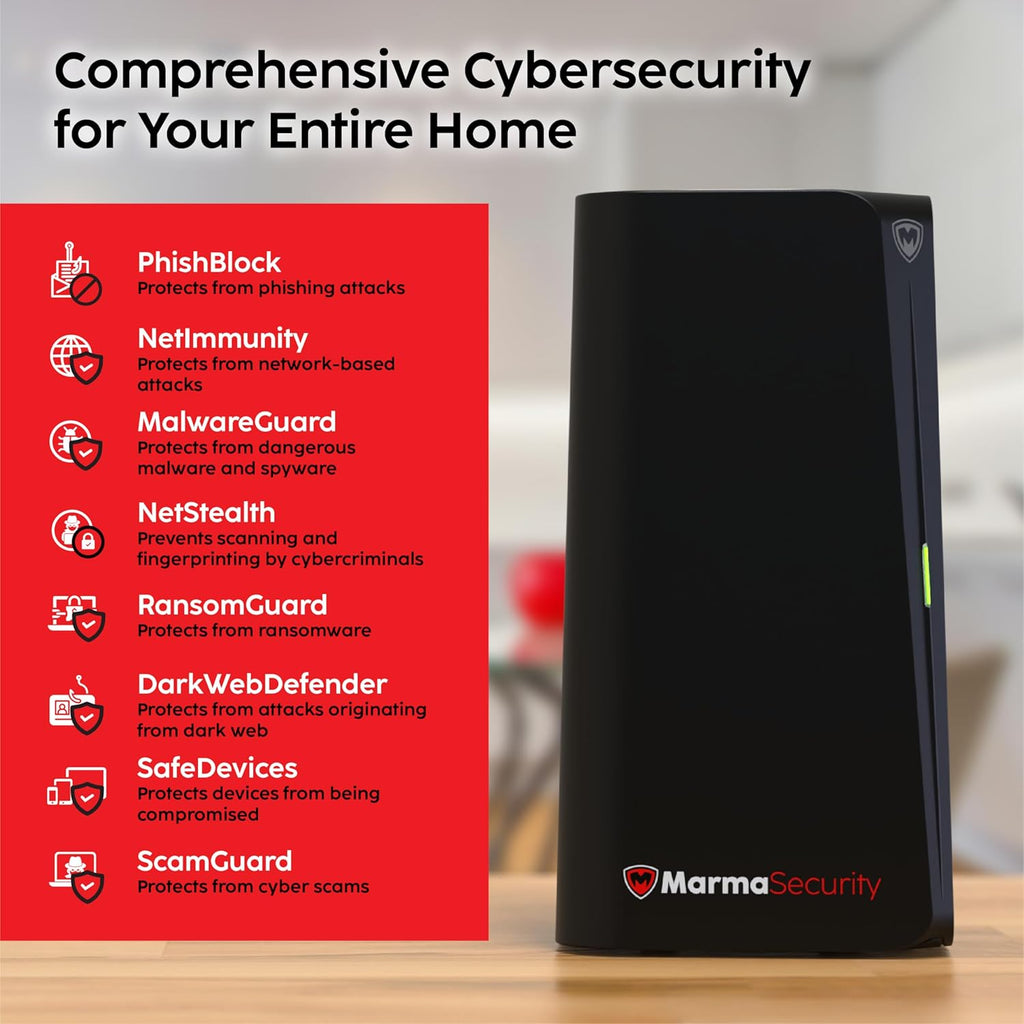 SafeHome– Plug-n-Play Home Firewall | Built-in High-Speed Wi-Fi | 4.3 Gbps | 3000 Sq.Ft Coverage | Parental Controls, Malware & Phishing Protection and Web Filtering | Cybersecurity for Smart Homes