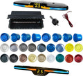New Features Forward and Reverse Parking sensors, Option to Measure Distance in inches, bidirectional Display Option, and Customizable Digital Direction 18 Color Probes to Choose from(Blue)