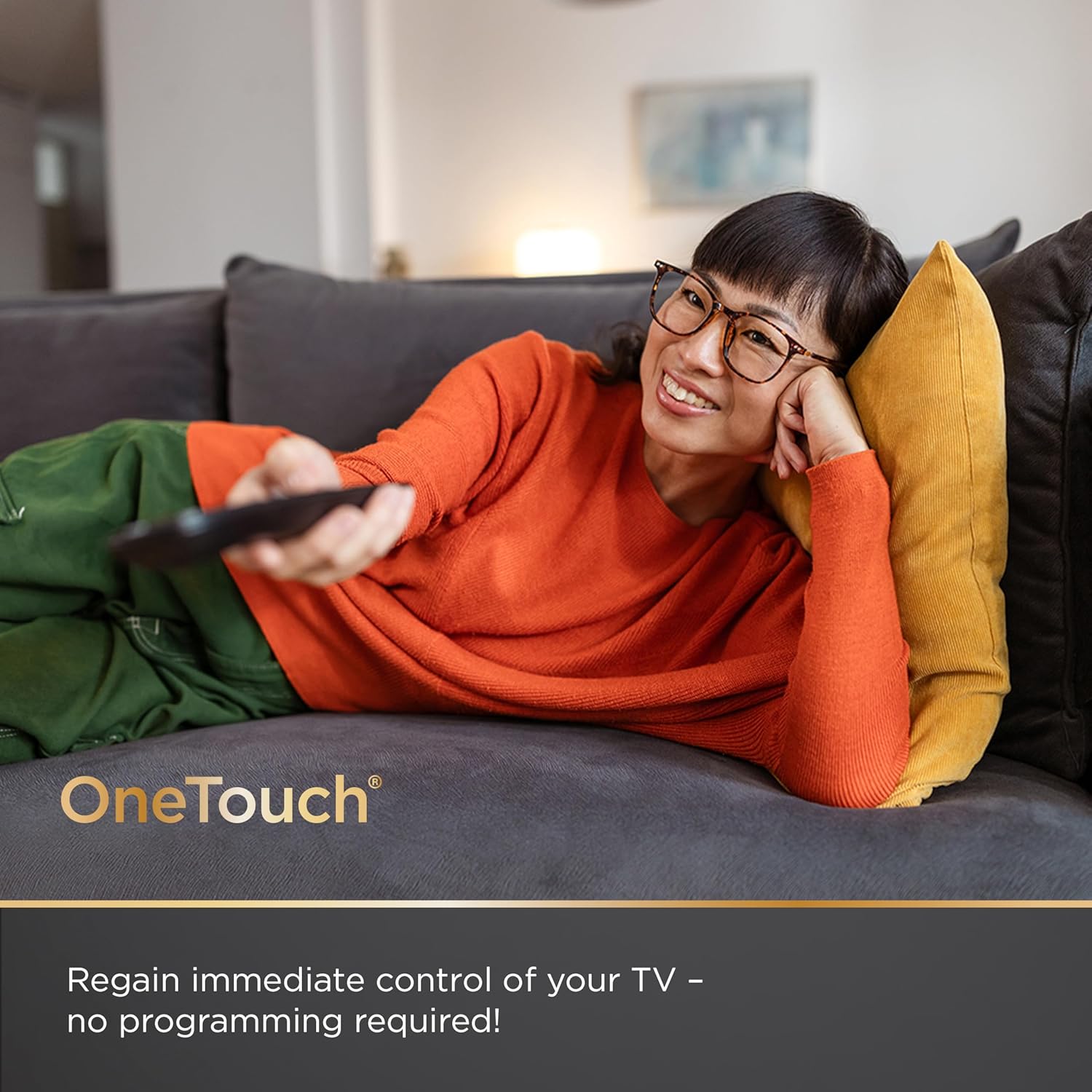 UltraPro OneTouch Universal Remote Replacement Compatible for All Samsung, LG, Sony, Vizio and Roku TV Smart TV, LED, LCD, HDTV, 3D, Series TV, 2 Pack, Black, 84254