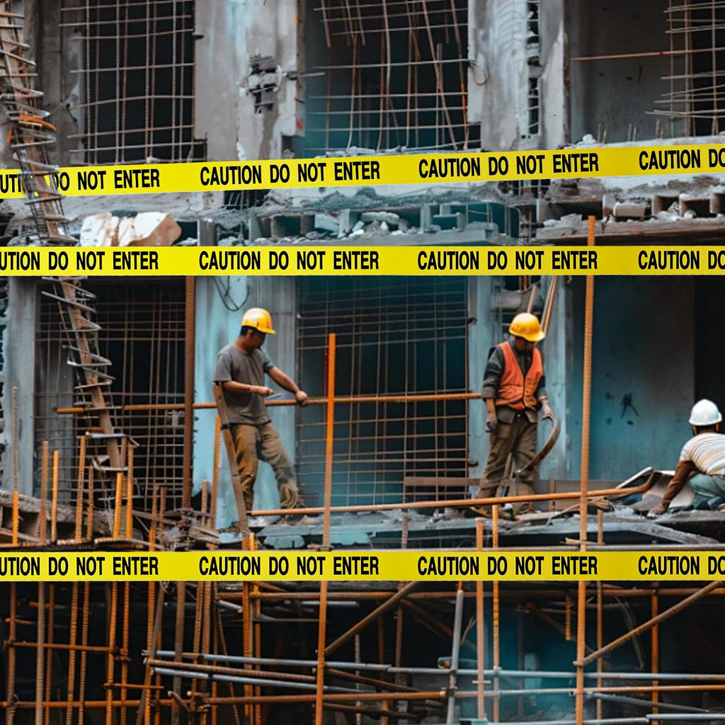 Caution DO NOT Enter Tape – 3 Inch x 1000 Feet | Bright Safety & Hazard Tape with Bold Black Text for Construction, Events, and Dangerous Areas (Caution DO NOT Enter, 1 Pack)