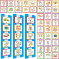 Geyee 60 Pcs Visual Schedule Cards Daily Routine Chart Visual Planner Cards Bulk for Autism Learning Materials Asperger's ADHD Home Education Behavioral Tool(Blue)