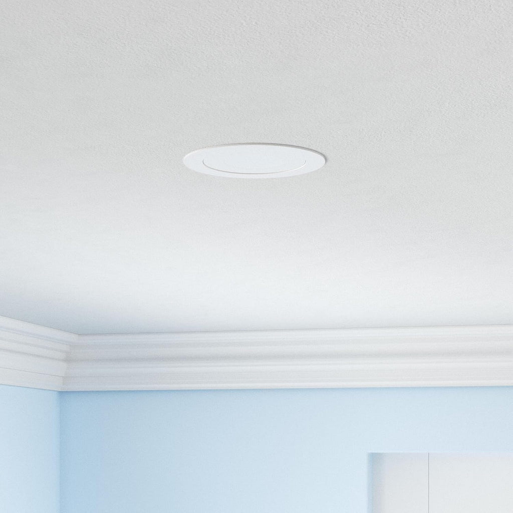 4inch Gimbal LED Recessed Light Recessed LED 4 inch White Swivel Gimbal Canless Light 360° Rotation 90° Tilt 4" 9W Eyeball Lighting Dimmable Adjustable Can Spotlights 5CCT White 4 inch 6 Pack