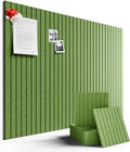 Large Felt Bulletin Board 48" x 36" Cork Board Alternative-12 Pack with 70 Safe Removable Adhesive Tabs, Cork Boards for Walls Cork Board for Home Office Classroom Pin Board-Kelly Green