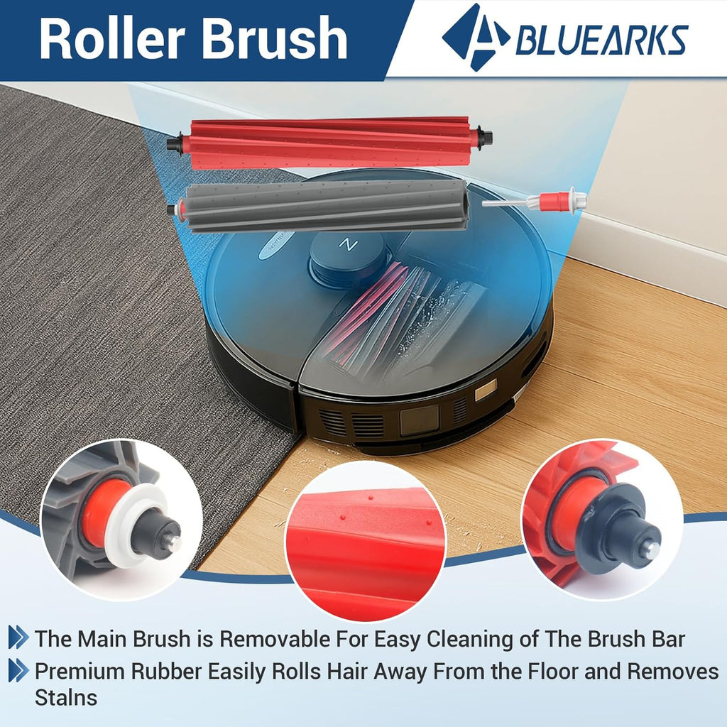 29 Pack Accessories Kit,Compatible with Roborock S8 MaxV Ultra Robot Vacuum,1 Mop Clean Brush,2 Roller Brush,4 Small Mop,4 Mop Pads,4 Hepa Filters,6 Side Brushes,6 Vacuum Bags,S8 Max Parts