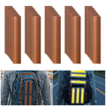 Non Fading Brown Reflective Stickers 1 inch X 6 inch, Outdoor Waterproof High Visibility Warning Safety Adhesive Reflector Tape (50 Pcs)